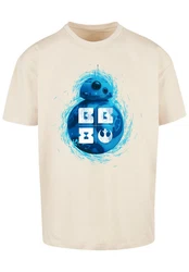 F4NT4STIC T-Shirt Star Wars BB 8 Beige/Hellblau/Weiß/Grau/Blau