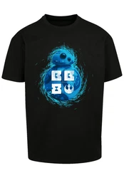 F4NT4STIC T-Shirt Star Wars BB 8 Schwarz/Hellblau/Blau/Gelb/Braun