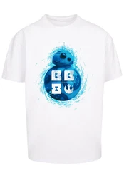 F4NT4STIC T-Shirt Star Wars BB 8 Hellblau/Grau/Blau/Gelb/Weiß
