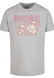 F4NT4STIC T-Shirt Star Wars Droids Lila/Braun/Grau/Hellgrau