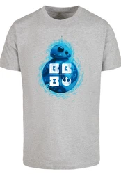 F4NT4STIC T-Shirt Star Wars BB 8 Premium Qualität Grau/Dunkelgrau/Hellblau/Hellgrau/Blau