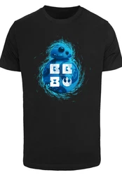F4NT4STIC T-Shirt Star Wars BB 8 Premium Qualität Hellblau/Blau/Braun