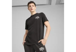 PUMA T-Shirt Class Washed Herren Schwarz/Dunkelgrau