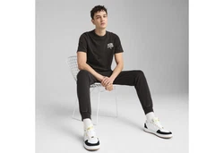 PUMA T-Shirt Class Washed Herren Schwarz/Dunkelgrau