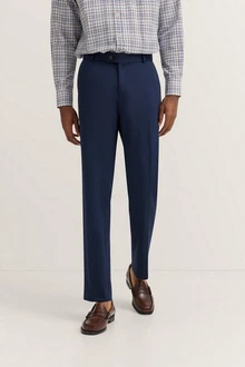 bugatti Anzughose mit Stretch und Bügelfalte Dunkelblau/Blau bugatti Anzughose mit Stretch und Bügelfalte Dunkelblau/Blau