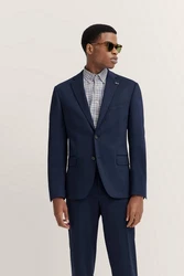 bugatti Anzugsakko mit Stretchfunktion Dunkelblau/Blau/Hellblau