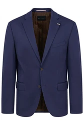 bugatti Anzugsakko mit Stretchfunktion Dunkelblau/Blau/Hellblau