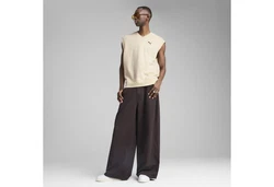 PUMA Sweatshirt WARDROBE ESS Relaxed Weste Beige/Khaki