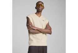 PUMA Sweatshirt WARDROBE ESS Relaxed Weste Beige/Khaki