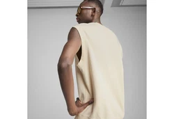 PUMA Sweatshirt WARDROBE ESS Relaxed Weste Beige/Khaki