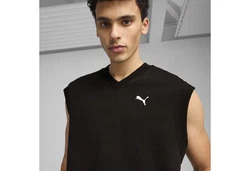 PUMA Sweatshirt WARDROBE ESS Relaxed Weste Schwarz