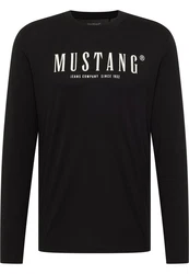 MUSTANG Langarmshirt Style Asheville Rot/Schwarz/Mintgrün/Rosa/Gelb/Dunkelrot/Lila/Beige