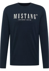 MUSTANG Langarmshirt Style Asheville Dunkelblau