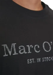 Marc O'Polo T-Shirt (GOTS) Schwarz/Dunkelrot/Bordeaux