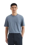Marc O'Polo T-Shirt Single-Slub-Jersey Blau/Grau