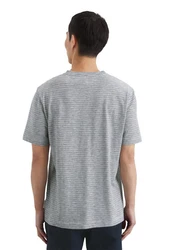 Marc O'Polo T-Shirt Single-Slub-Jersey Hellgrau/Grau