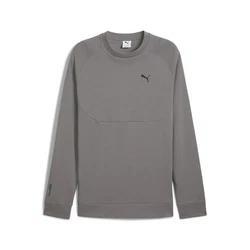 PUMA Sweatshirt PUMATECH Crew Dunkelgrau/Hellgrau/Grau