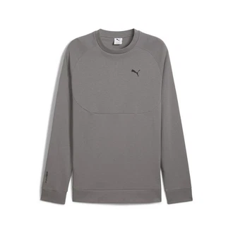 PUMA Sweatshirt PUMATECH Crew Dunkelgrau/Hellgrau/Grau