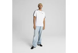 PUMA T-Shirt T7 Herren Weiß/Schwarz