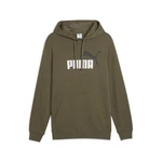 PUMA Hoodie Essentials No. 1 Logo Hoodie Herren Dunkelgrün/Rosa