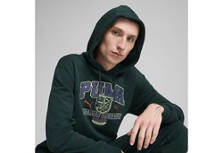 PUMA Hoodie SPORTS LEGACY Graphic Hoodie Herren Dunkelgrün/Grün