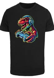 F4NT4STIC T-Shirt Dinosaurier Gamer Mischfarben/Schwarz/Braun