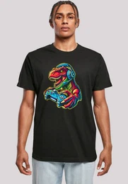 T-Shirt Dinosaurier Gamer Premium Qualitt