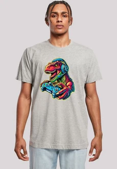 F4NT4STIC T-Shirt Dinosaurier Gamer