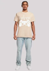 F4NT4STIC T-Shirt Gamer Herzschlag Gelb/Khaki/Beige