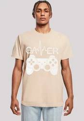 F4NT4STIC T-Shirt Gamer Herzschlag Gelb/Khaki/Beige