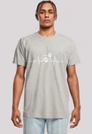 F4NT4STIC T-Shirt Herzschlag Hunde Liebe Hellgrau/Grau