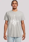 F4NT4STIC T-Shirt Gitarre Herzschlag Grau/Hellgrau