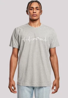 F4NT4STIC T-Shirt Herzschlag Berge Wandern F4NT4STIC T-Shirt Herzschlag Berge Wandern