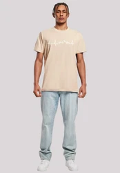 F4NT4STIC T-Shirt Herzschlag Berge Wandern Khaki/Beige/Gelb/Braun