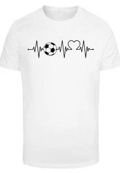 F4NT4STIC T-Shirt Herzschlag Fußball Weiß/Creme