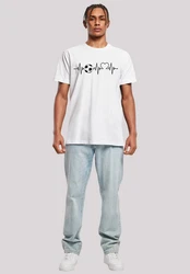 F4NT4STIC T-Shirt Herzschlag Fußball Weiß/Creme