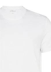 s.Oliver T-Shirt Rundhals 2er Pack Weiß/Grau/Creme