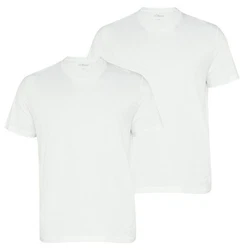 s.Oliver T-Shirt Rundhals 2er Pack Weiß/Grau/Creme