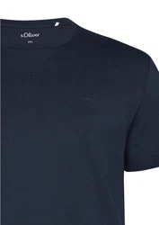 s.Oliver T-Shirt Rundhals 2er Pack Dunkelblau