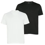 s.Oliver T-Shirt Rundhals 2er Pack Weiß/Schwarz/Creme