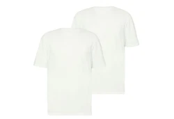 QS T-Shirt Basic Rundhals Weiß/Grau/Creme