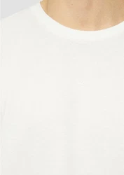 QS T-Shirt Basic Rundhals Weiß/Grau/Creme