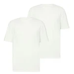 QS T-Shirt Basic Rundhals Weiß/Grau/Creme