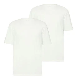 QS T-Shirt Basic Rundhals Weiß/Grau/Creme