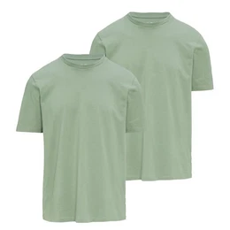 T-Shirt Basic (2-tlg) Rundhals, kurzarm, Logo, im 2er Pack