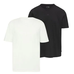 T-Shirt Basic (2-tlg) Rundhals, kurzarm, Logo, im 2er Pack