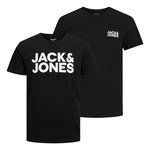 Jack & Jones T-Shirt 2er Pack Logo Tee Crew Neck Schwarz