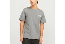 Jack & Jones T-Shirt 2er Pack Logo Tee Crew Neck Dunkelblau/Grau/Blau