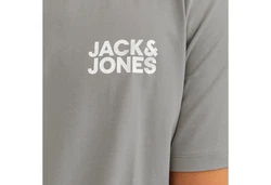 Jack & Jones T-Shirt 2er Pack Logo Tee Crew Neck Dunkelblau/Grau/Blau