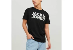 Jack & Jones T-Shirt 2er Pack Logo Tee Crew Neck Schwarz/Hellblau